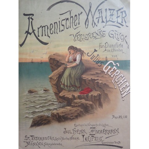 GERCHEN Julius Armenischer Walzer Piano ca1890