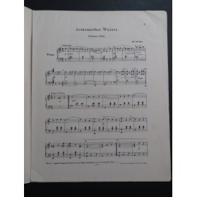 GERCHEN Julius Armenischer Walzer Piano ca1890