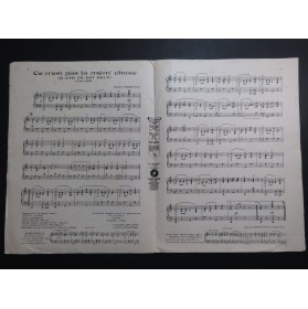 MORETTI Raoul Ce n'est pas la mêm'chose Piano 1924