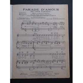 SCHERTZINGER Victor Parade d'Amour Chant Piano 1930