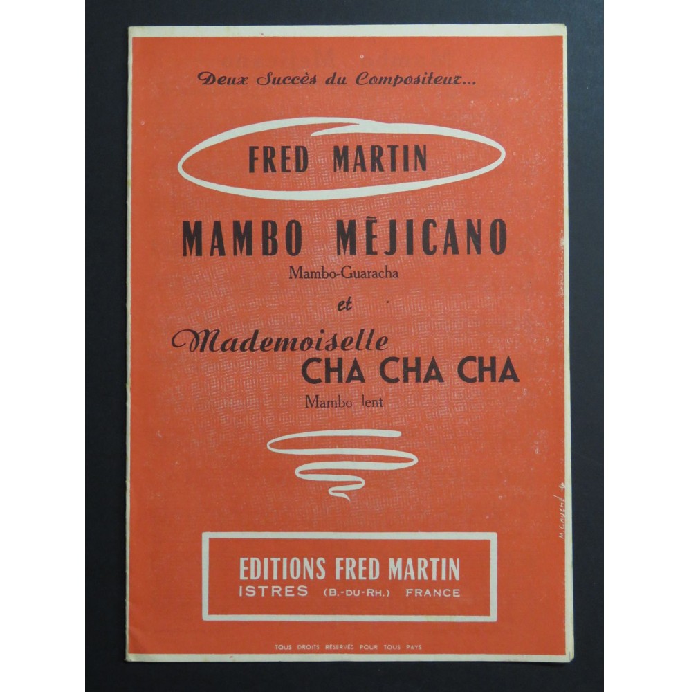 Mambo Méjicano Mademoiselle Cha Cha Cha Accordéon 1960