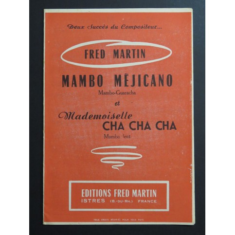 Mambo Méjicano Mademoiselle Cha Cha Cha Accordéon 1960