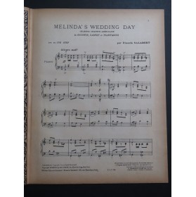 PIANTADOSI A. Melinda's Wedding Day Piano 1913
