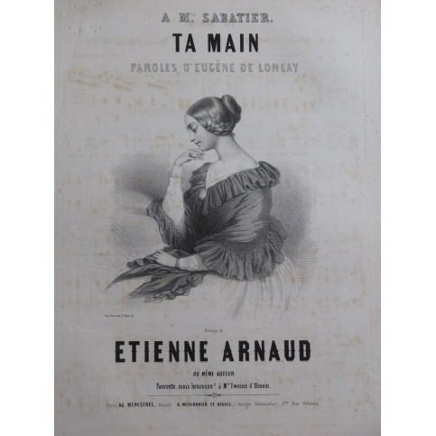 ARNAUD Étienne Ta Main Chant Piano ca1845