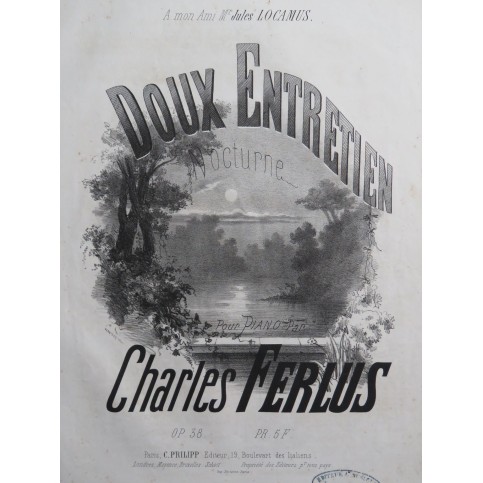 FERLUS Charles Doux Entretien op 38 Piano ca1867