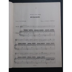 THIBAUD Alphonse En Barque Chant Piano