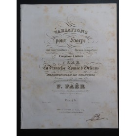 PAËR Ferdinand Variations Air Vénitien Signature Harpe ca1810