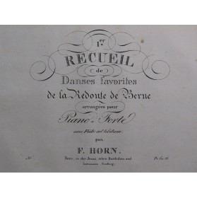 HORN F. Recueil No 1 Danses...