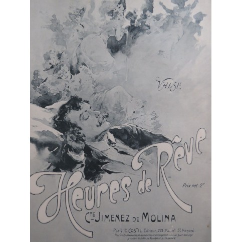 JIMENEZ DE MOLINA Cte Heures de Rêve Dédicace Piano 1907