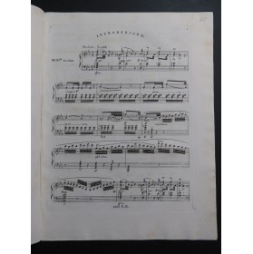 Herz Henri Variations Brillantes sur une Thème Original op 55 Piano ca1833