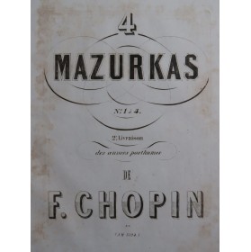 CHOPIN Frédéric Mazurkas 2e...