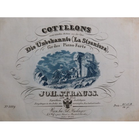 STRAUSS Johann Cotillons op 50 Piano 1832