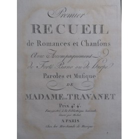 DE TRAVANET Madame Recueil...