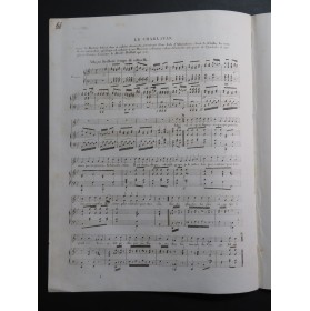 PLANTADE Charles Le Charlatan Chant Piano ca1830