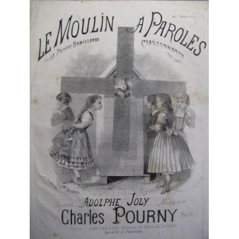 POURNY Charles Le Moulin à Paroles Chant Piano XIXe