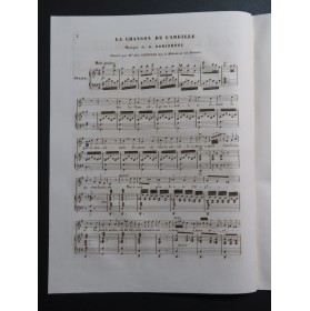 DONIZETTI G. Le Chant de l'Abeille Chant Piano ca1840