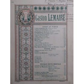 LEMAIRE Gaston Vous dansez,...