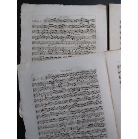 PIELTAIN Dieudonné-Pascal Six Duos Concertants 1er Livre 2 Violons ca1815