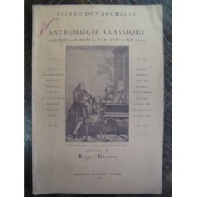 Anthologie Classique Mélodies Chant Piano 1937