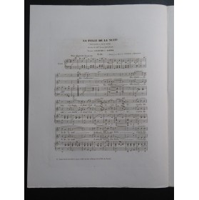 DE LATOUR Aristide La Fille de la Nuit Chant Piano 1843