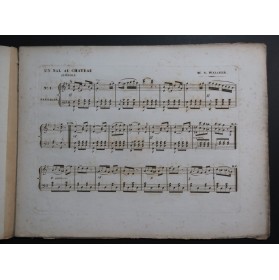 WALCHER S. Un Bal au Château Quadrille Piano ca1850