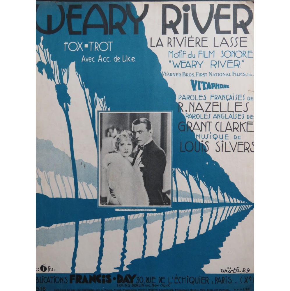 SILVERS Louis Weary River Chant Piano 1929