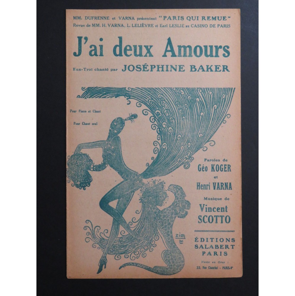J'ai deux Amours Joséphine Baker Chanson 1943