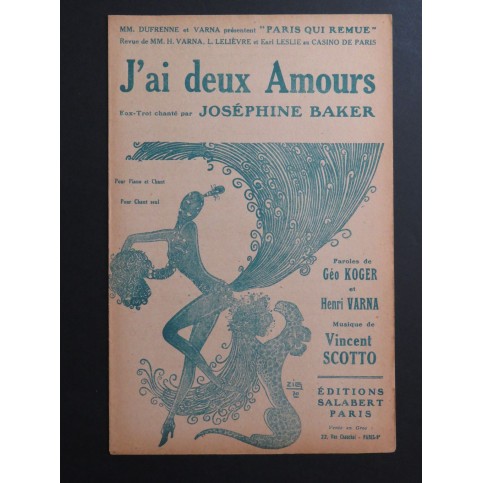 J'ai deux Amours Joséphine Baker Chanson 1943