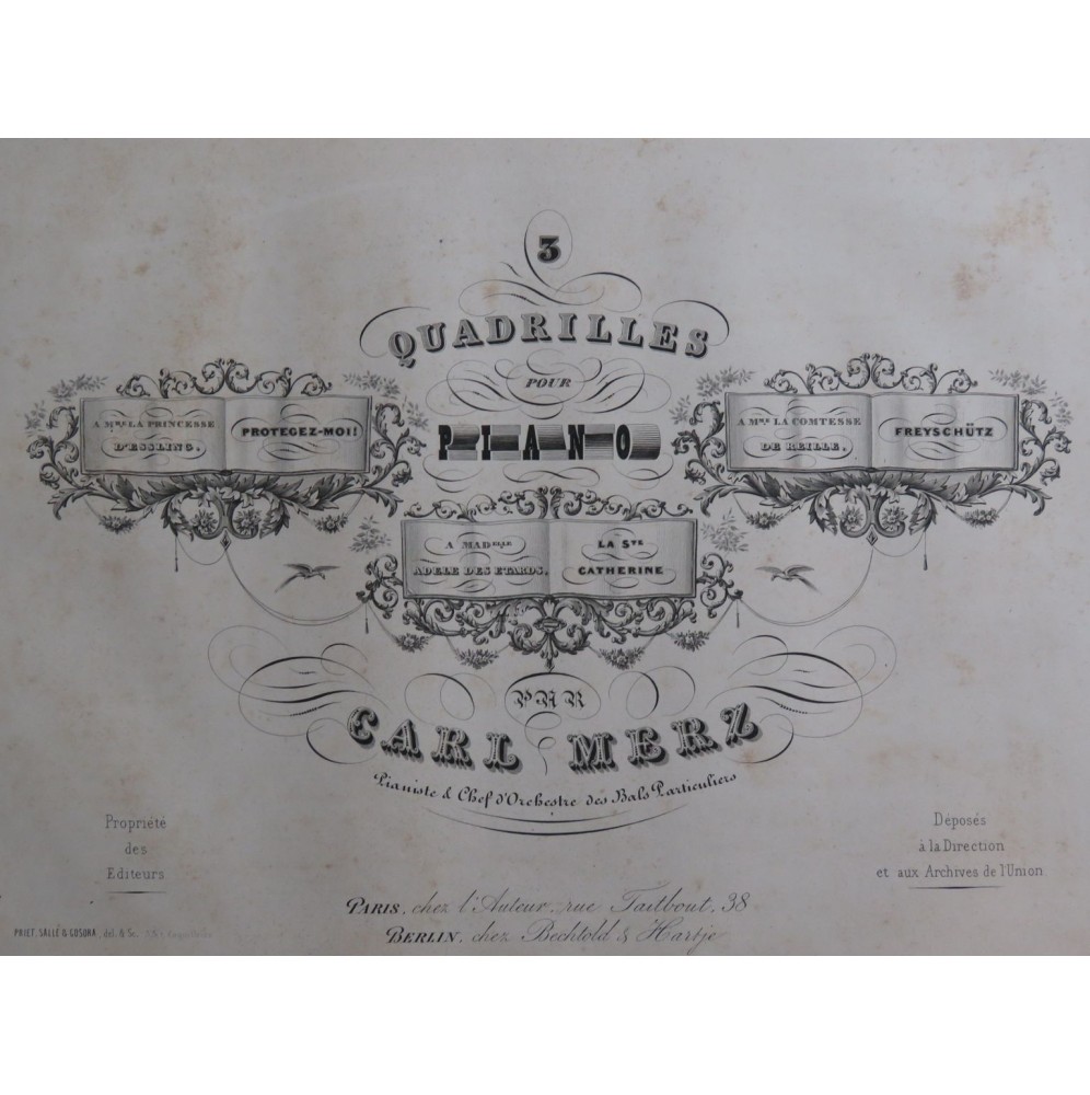 MERZ Carl Protégez moi Piano ca1850
