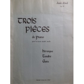 ABSIL Jean Trois Pièces op...