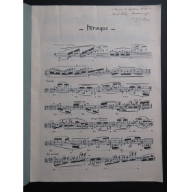 ABSIL Jean Trois Pièces op 32 Dédicace Piano 1940