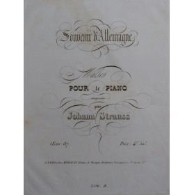 STRAUSS Johann Souvenir...