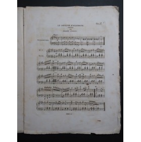STRAUSS Johann Souvenir d'Allemagne op 87 Piano 1837