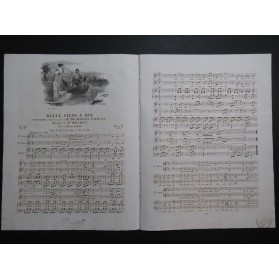 MALIBRAN Marie Belle, Viens à moi Chant Piano ca1830