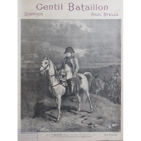 STELLA Paul Gentil Bataillon Piano ca1900