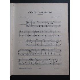 STELLA Paul Gentil Bataillon Piano ca1900