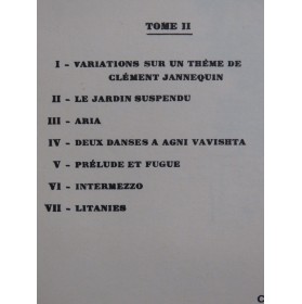 ALAIN Jehan L'Oeuvre d'Orgue Tome 2 Orgue 1952