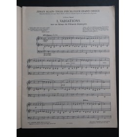 ALAIN Jehan L'Oeuvre d'Orgue Tome 2 Orgue 1952