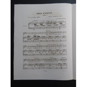 LEDUC Alphonse Amour d'Oiseaux Chant Piano 1851