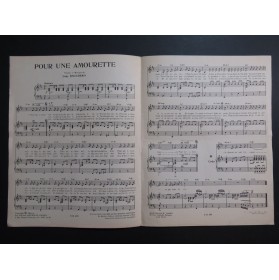 Pour une Amourette Lény Escudero Chant Piano 1962