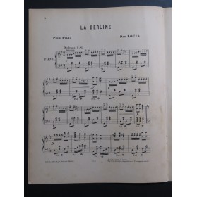 LOUIS E. La Berline Nouvelle Danse Piano