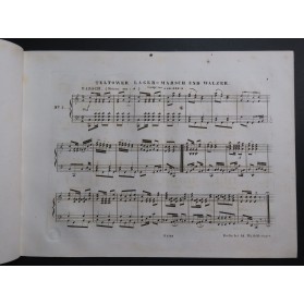 Das Lager bei Teltow Lieblings Militaire Märsche 1. Heft Piano ca1830