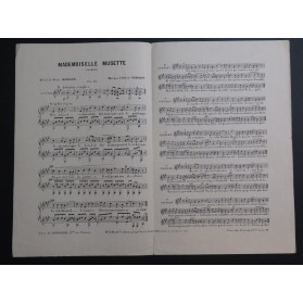 VERNET Alfred Mademoiselle Musette Chant Guitare XIXe