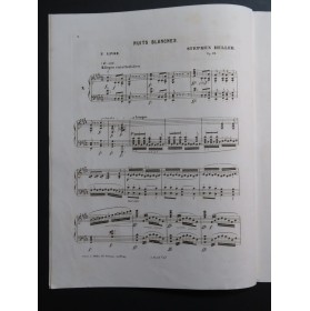 HELLER Stephen Nuits Blanches op 82 3e Livre 4 pièces Piano ca1853