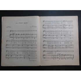 VAN DAMME Pierre Li p'tit banc Chant Piano