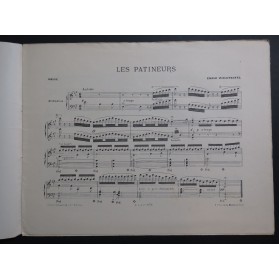 WALDTEUFEL Émile Les Patineurs Piano 1883