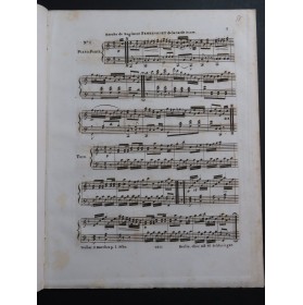 WELLER Six Marches Favorites de la Garde Prussienne Piano ca1825