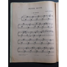 DEBUSSY Claude Petite Suite Piano 4 mains 1945