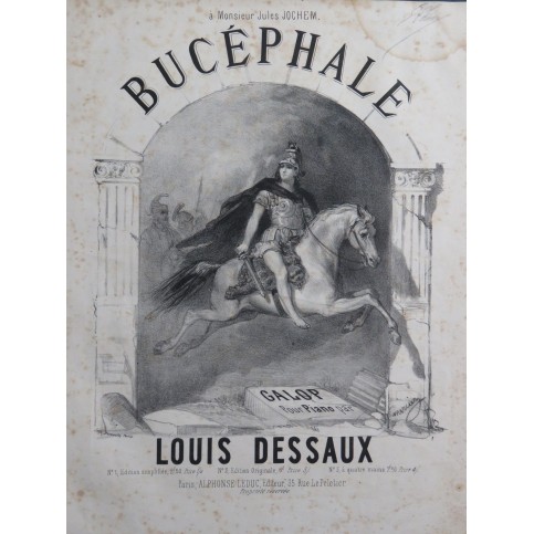 DESSAUX Louis Bucéphale Piano ca1872