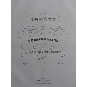 BEETHOVEN Sonate op 6 Piano...